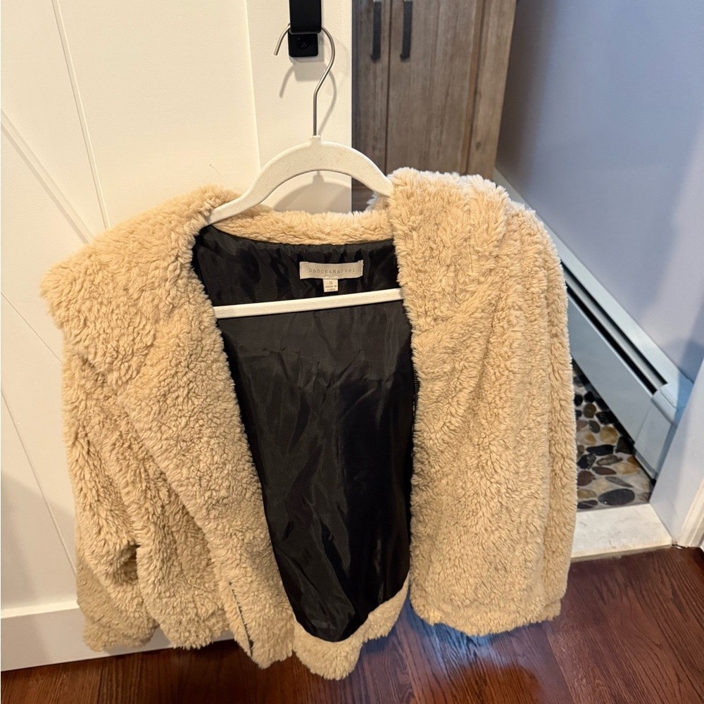 Cozy Beige Teddy Jacket